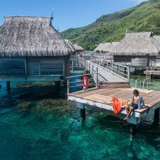 End Of Pontoon Manava Beach Resort Moorea