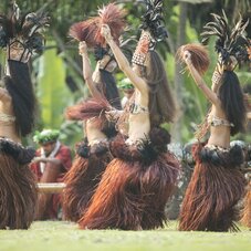 Danseuse de 'Ori Tahiti lors d'un spectacle de danse 