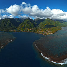 Image panoramique de Tahiti