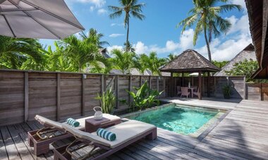 Hilton Moorea Lagoon Resort & Spa Garden Pool Bungalow at Hilton Moorea Lagoon Resort & Spa