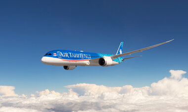 avion en vol air tahiti nui