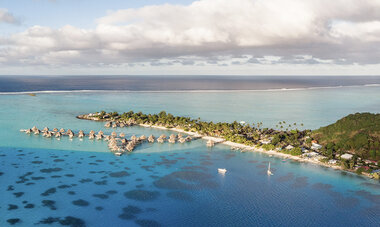 Air Tahiti Nui vue aérienne Bora SMailion