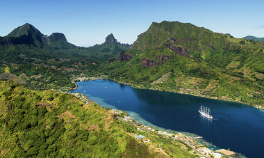 Air Tahiti Nui vue aérienne Moorea SMailion