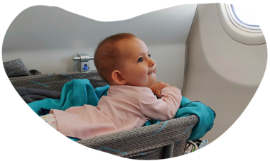 Air Tahiti Nui voyager avec un bébé berceau