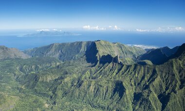 Vue sur les montagnes de Tahiti 