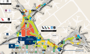 Airport map SYD Airport map SYD