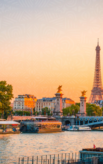 Paris Seine + Pattern